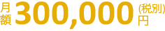 月額30万円(税抜)